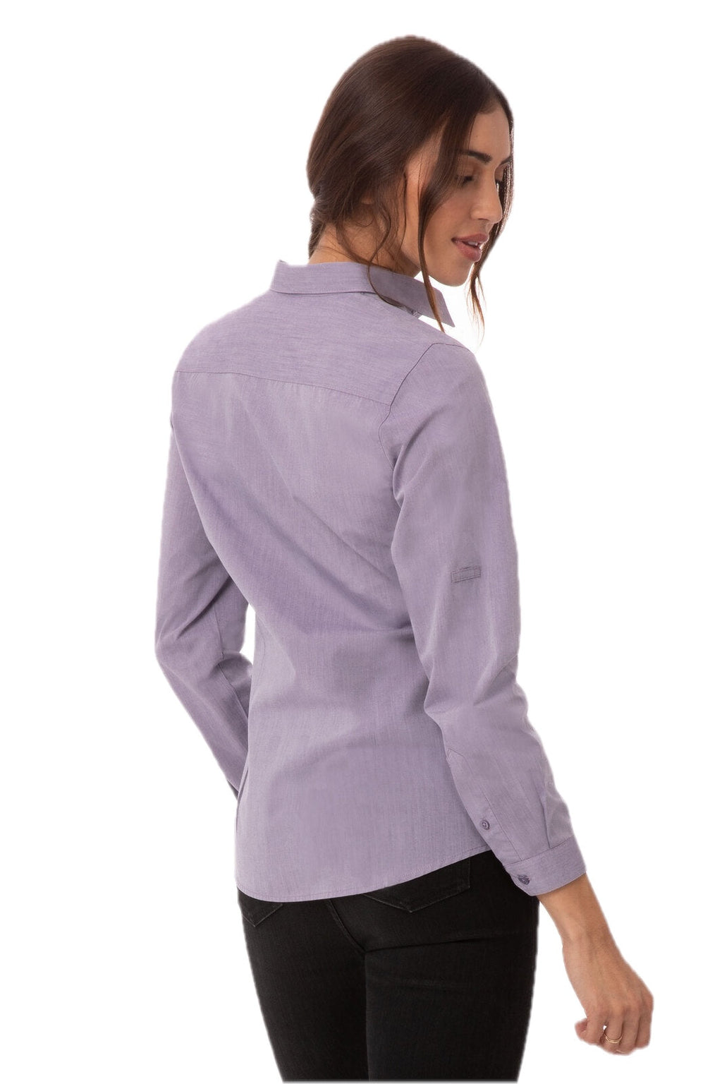 Camisa feminina moderna em cambraia