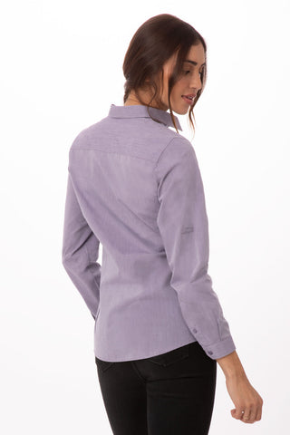 Modern Chambray Dress Shirt Womens