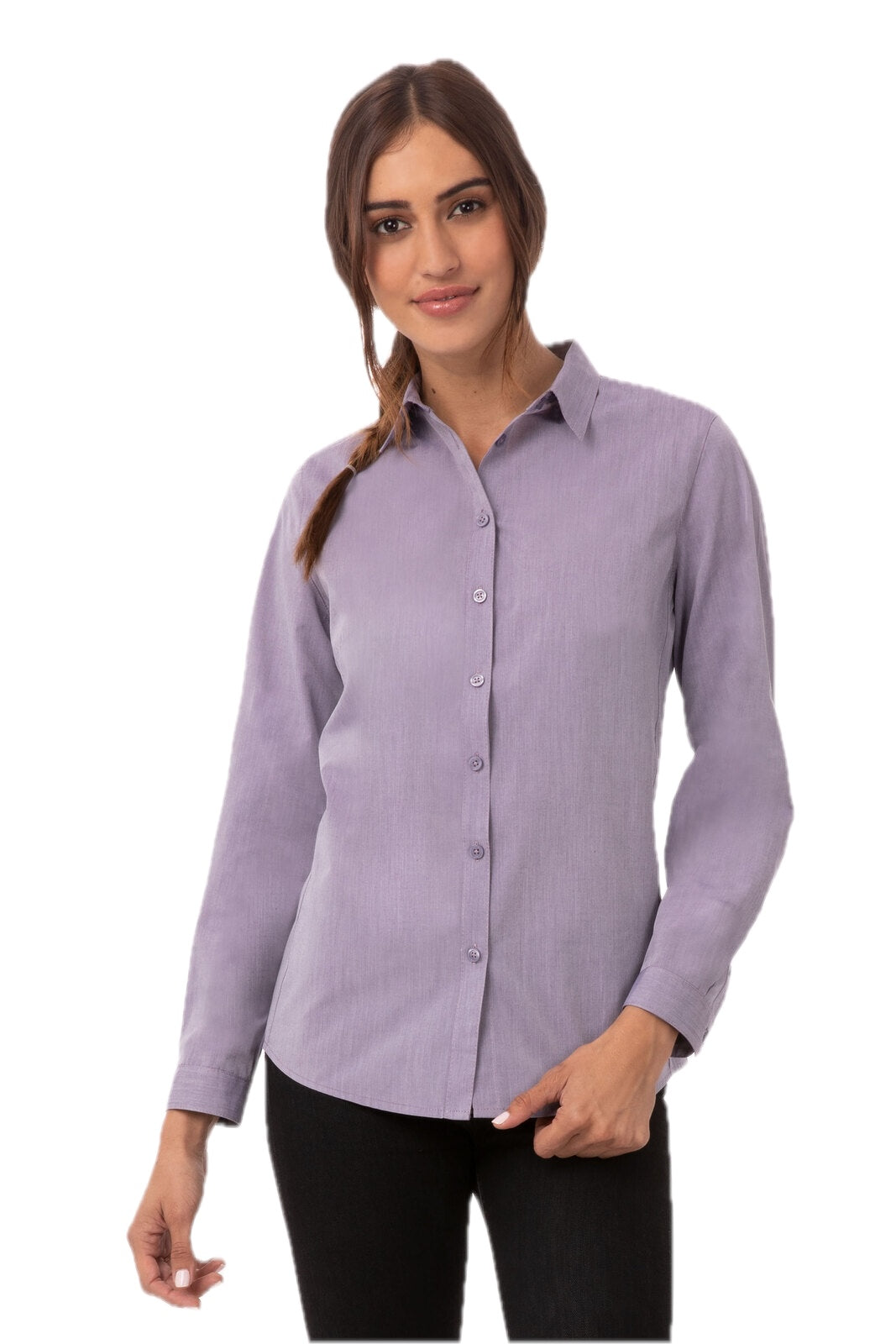 Modern Chambray Dress Shirt Womens