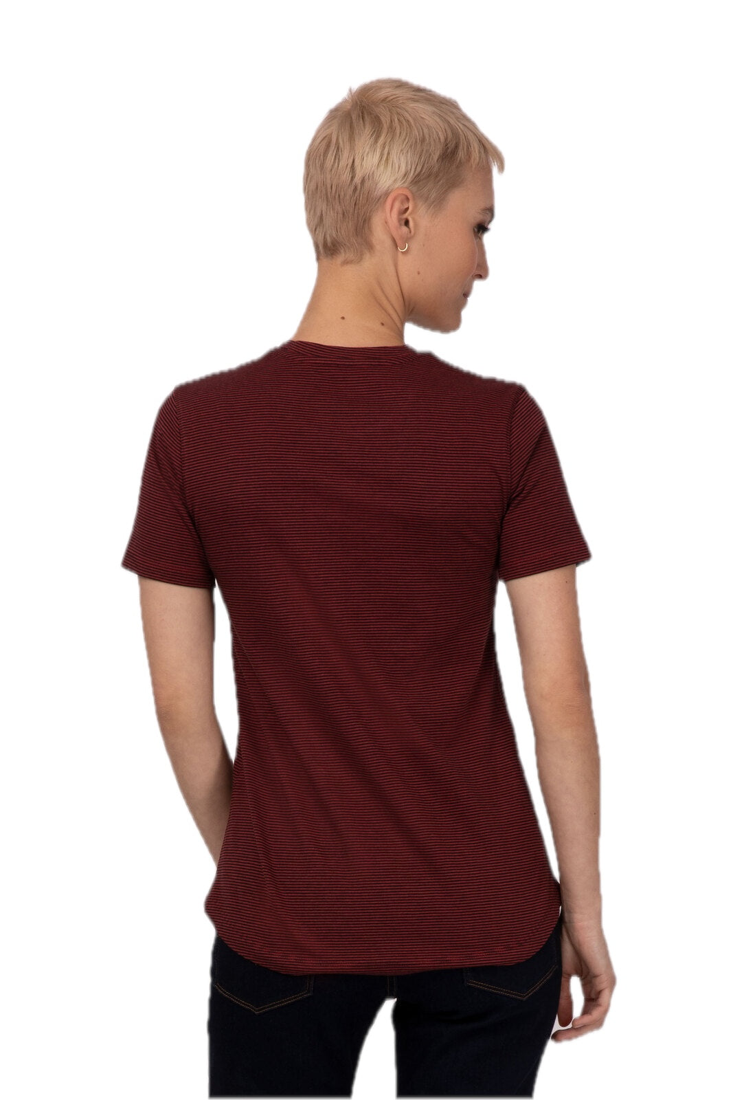 Kaos Bergaris Wanita