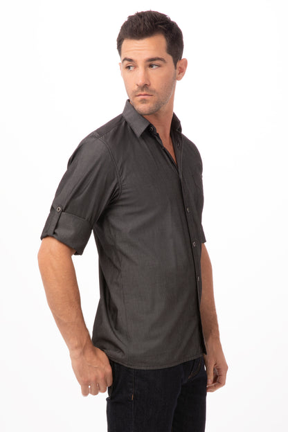 Camisa jeans de manga comprida Detroit