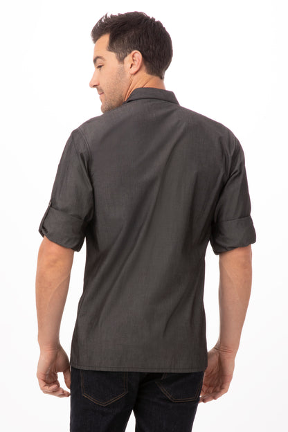 Camisa jeans de manga comprida Detroit