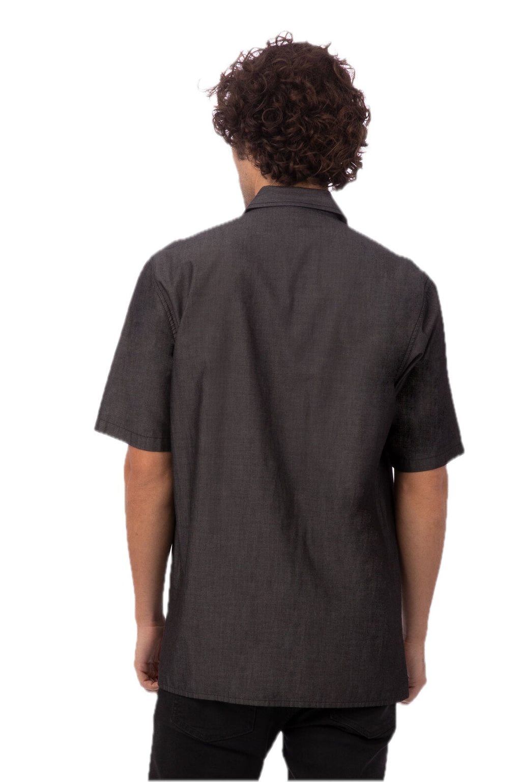Kemeja Denim Lengan Pendek Detroit