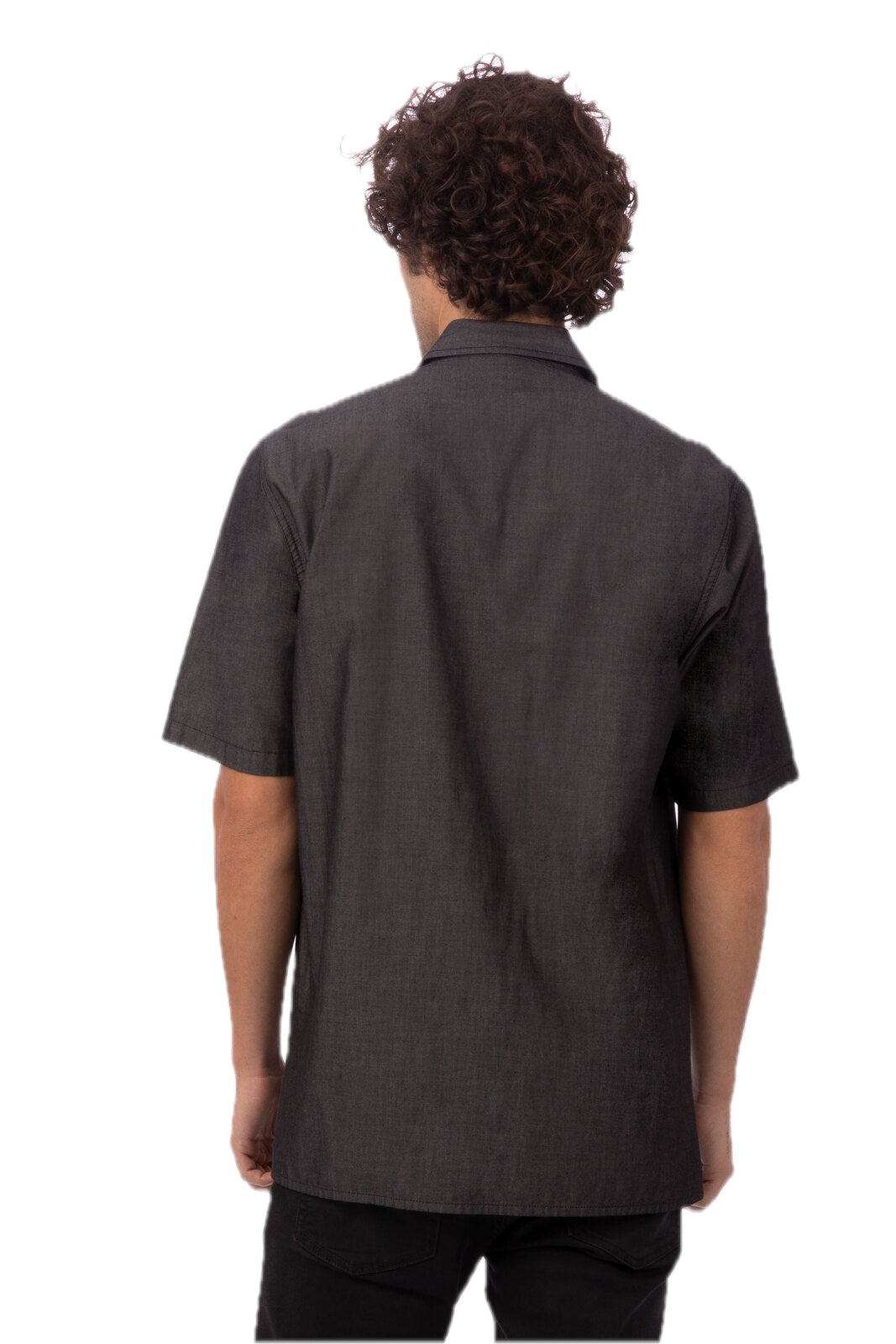 Kemeja Denim Lengan Pendek Detroit