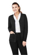 Cardigan feminino de malha com botão frontal