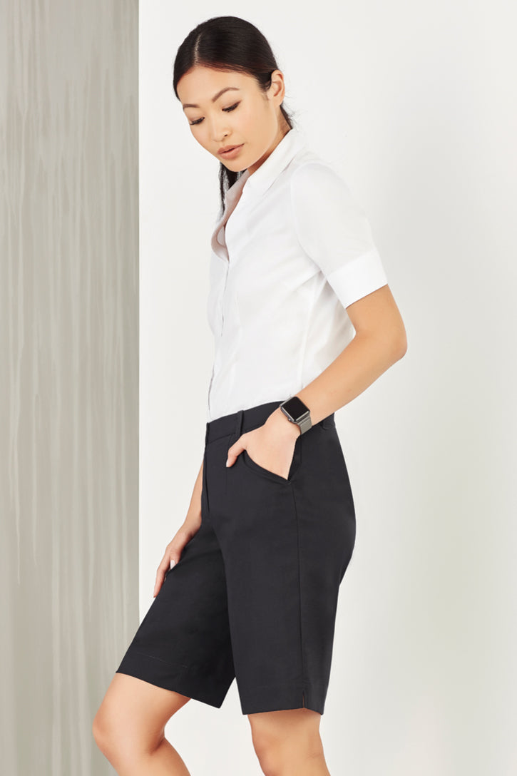 Shorts cargo feminino confortável com cintura
