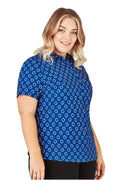 Womens Florence Daisy Print Short Sleeve Shirt