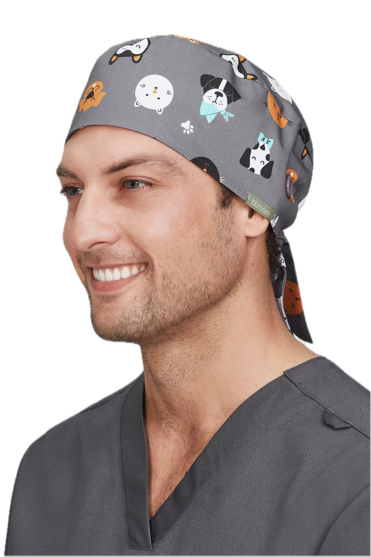 Unisex Printed Scrub Cap