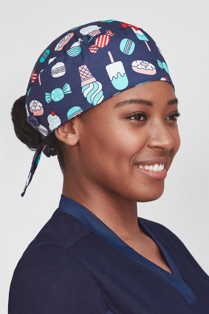 Unisex Printed Scrub Cap