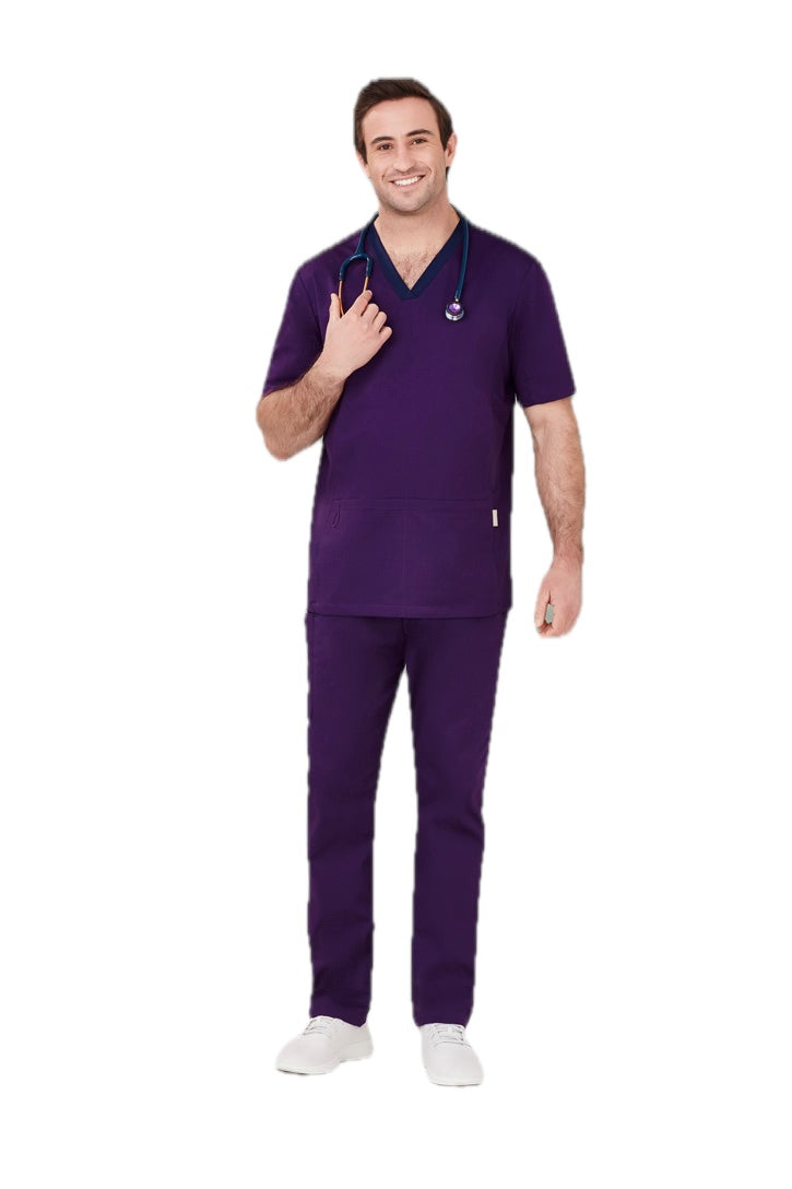 Mens Riley Stretch Scrub Top