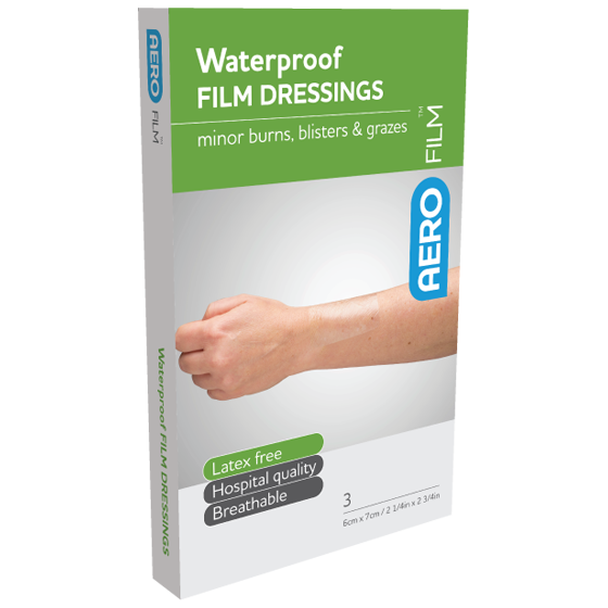 AEROFILM Waterproof Film Dressing 6 x 7cm Box/3