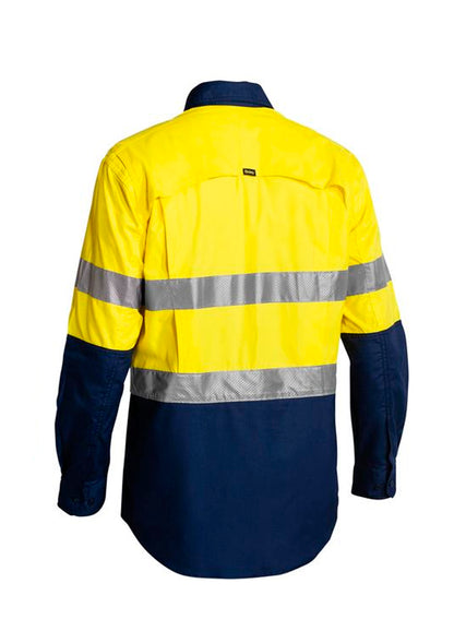 Kemeja Ripstop Hi Vis Ringan yang Ditempel