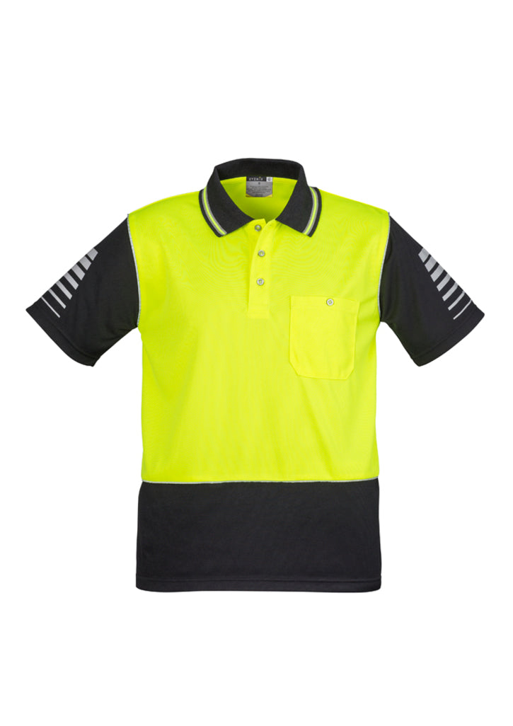 Polo Pria Hi Vis Zone Lengan Pendek