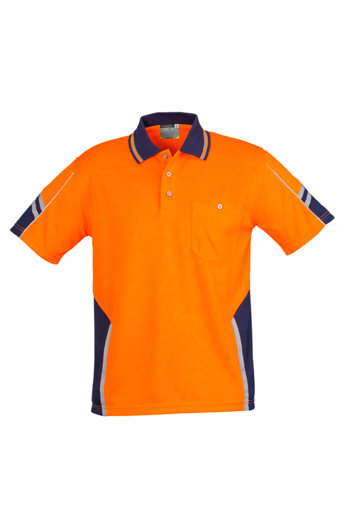 Polo masculino de manga curta Hi Vis Squad
