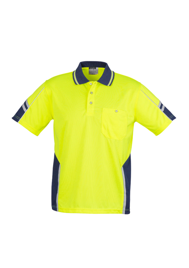 Polo masculino de manga curta Hi Vis Squad