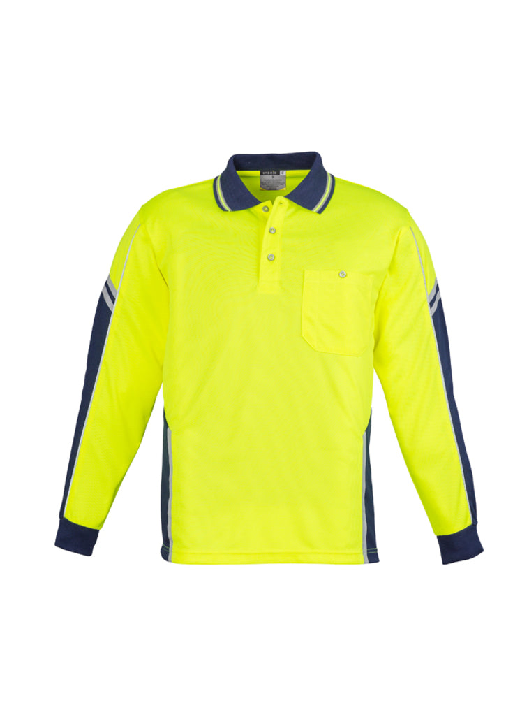 Polo Pria Hi Vis Squad Lengan Panjang