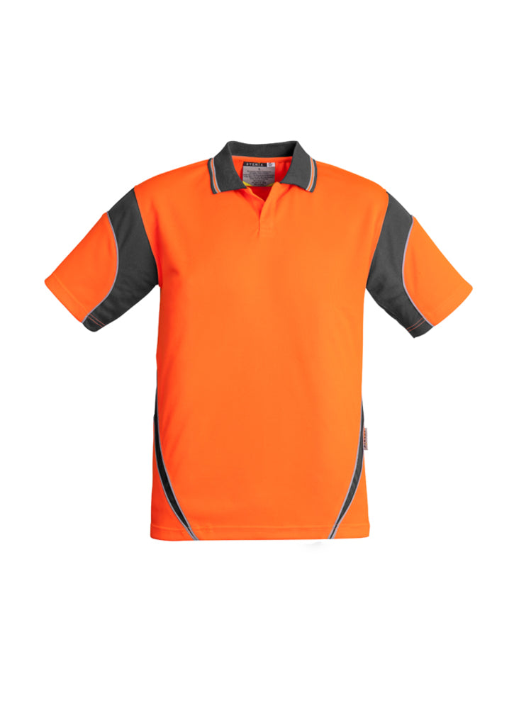 Polo masculino Hi Vis Aztec de manga curta