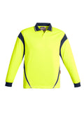 Polo masculino Hi Vis Aztec de manga comprida
