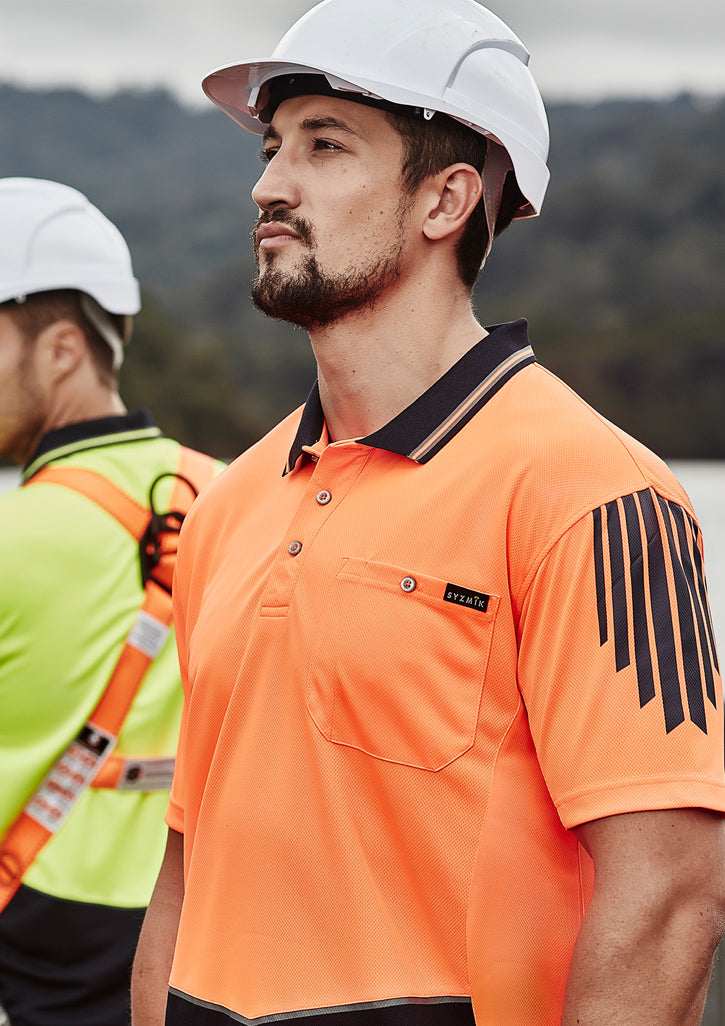 Polo masculino de manga curta Hi Vis Flux