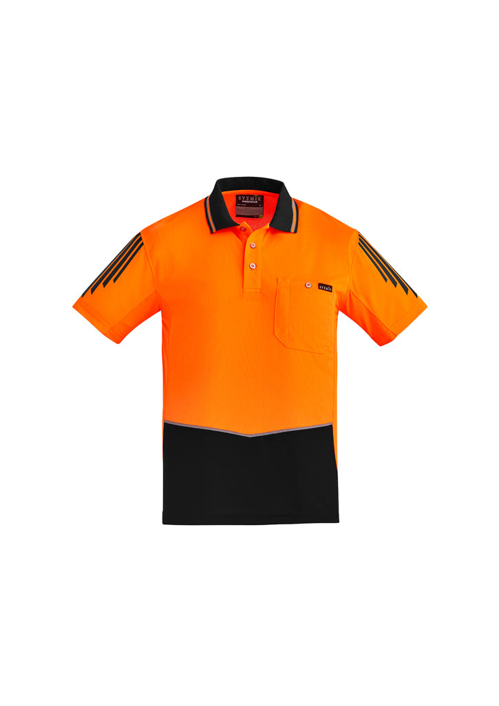 Polo masculino de manga curta Hi Vis Flux