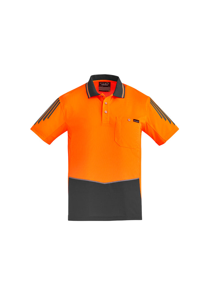 Polo masculino de manga curta Hi Vis Flux