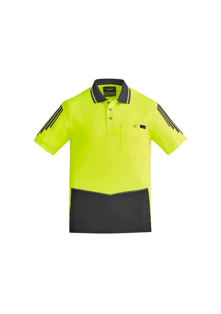 Polo masculino de manga curta Hi Vis Flux