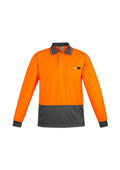 Polo masculino de manga comprida com costas Hi Vis Comfort