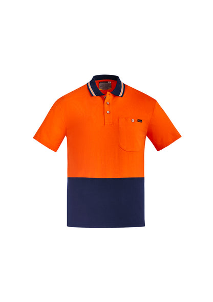 Polo Pria Katun Vis Tinggi Lengan Pendek