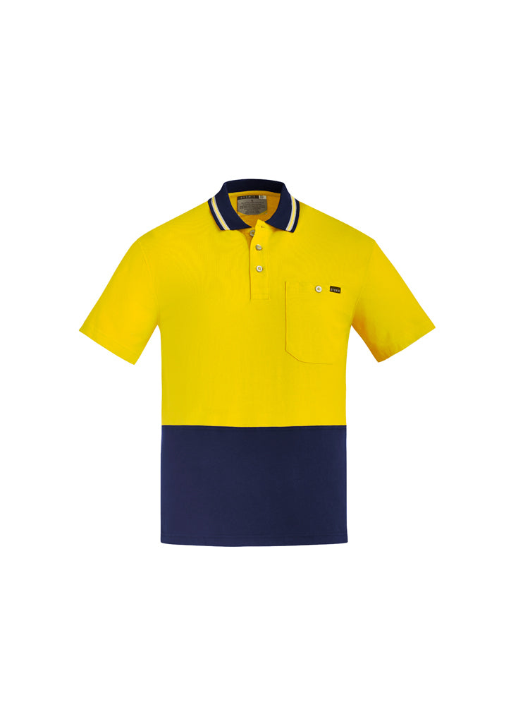 Polo Pria Katun Vis Tinggi Lengan Pendek