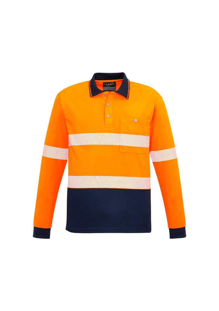 Polo Lengan Panjang Unisex Hi Vis Segmented Tape