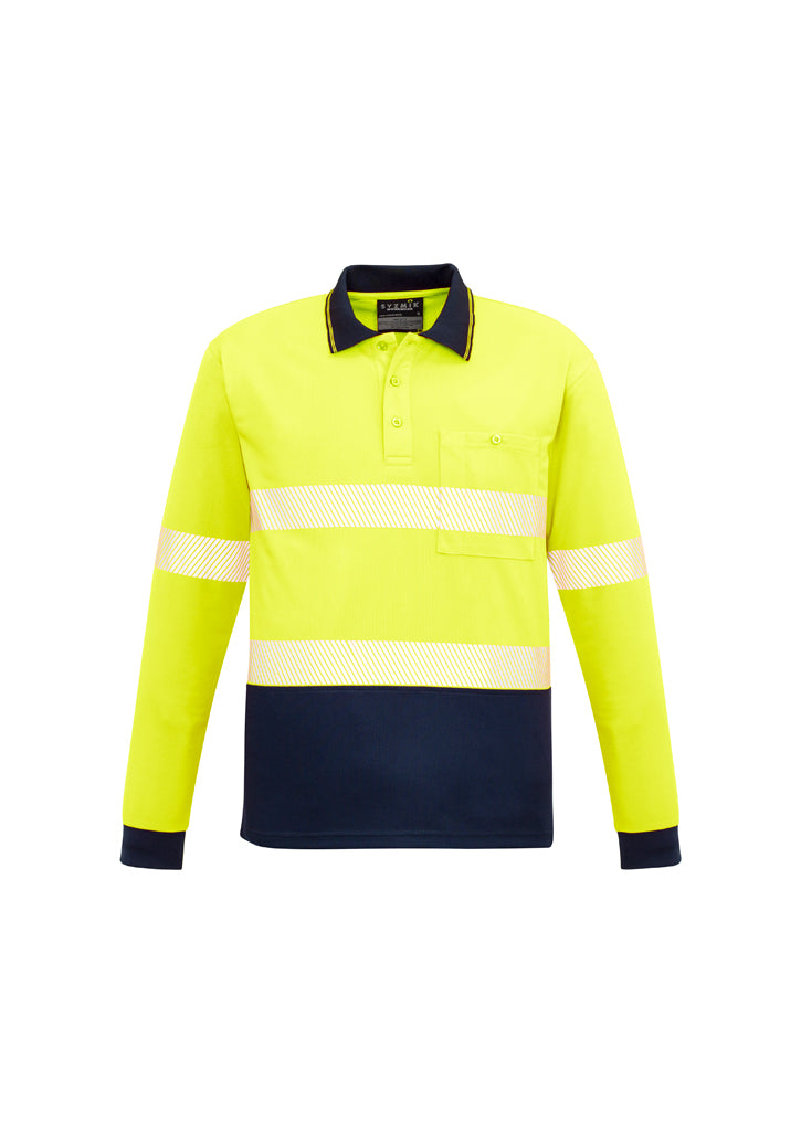 Polo Lengan Panjang Unisex Hi Vis Segmented Tape
