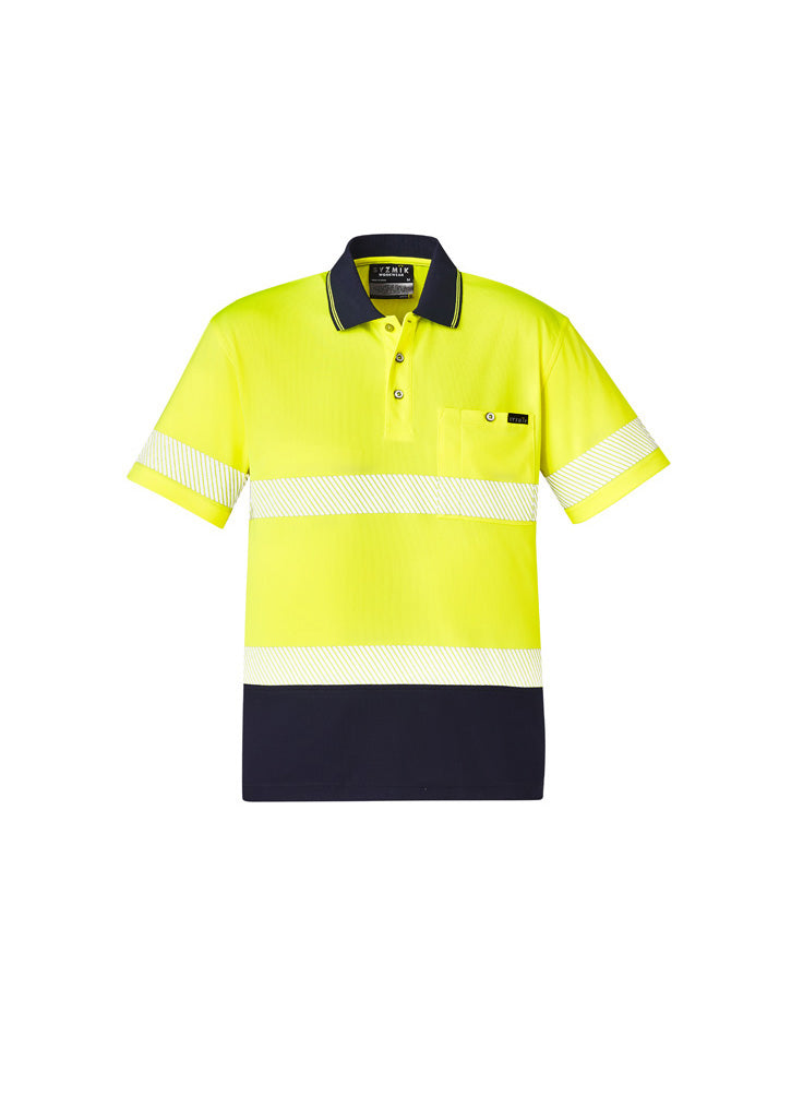 Polo Lengan Pendek Unisex Hi Vis Segmented Tape