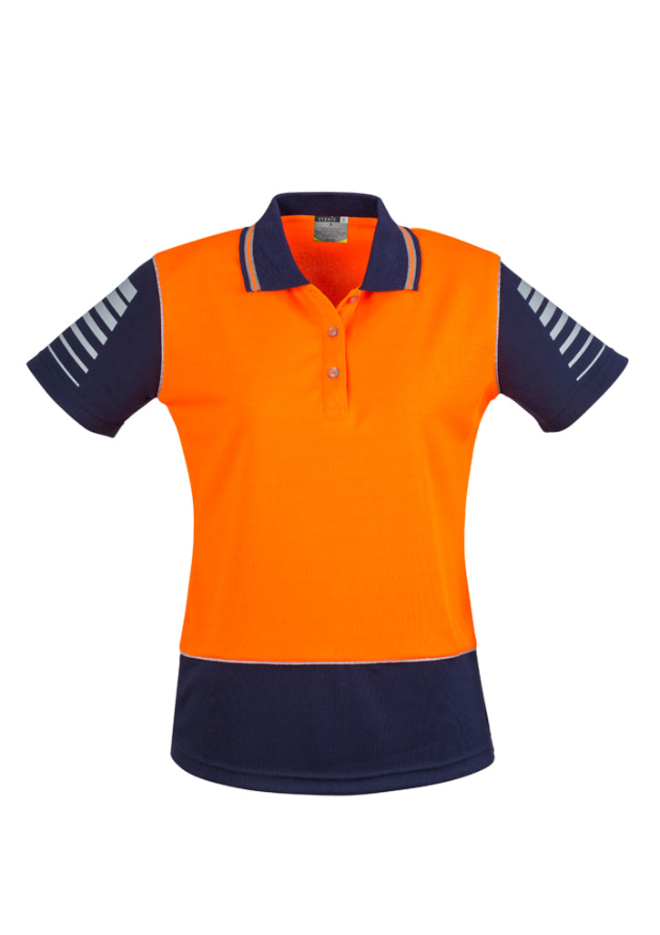 Polo Wanita Hi Vis Zone Lengan Pendek
