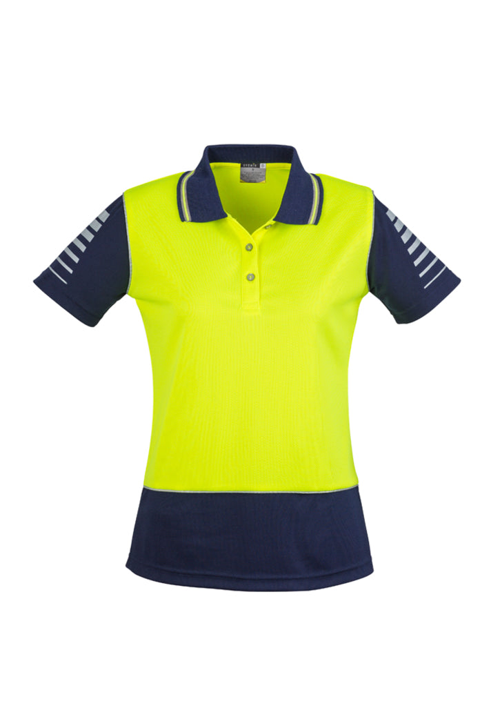 Polo Wanita Hi Vis Zone Lengan Pendek