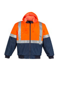 Jaqueta voadora acolchoada masculina Hi Vis