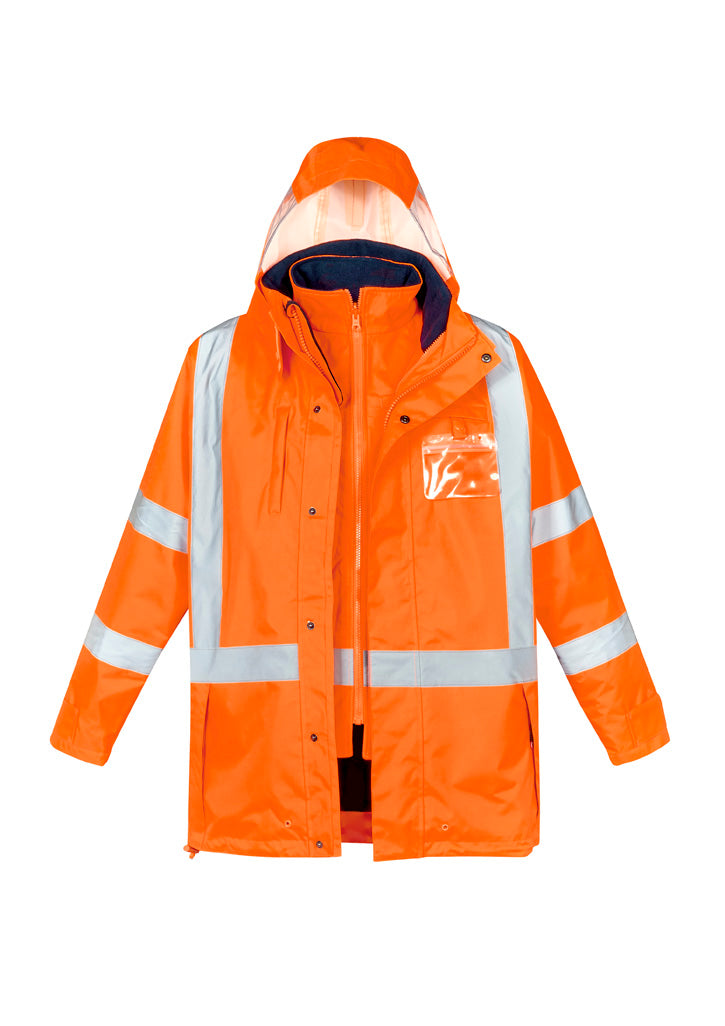 Jaqueta impermeável masculina Hi Vis X Back 4 em 1