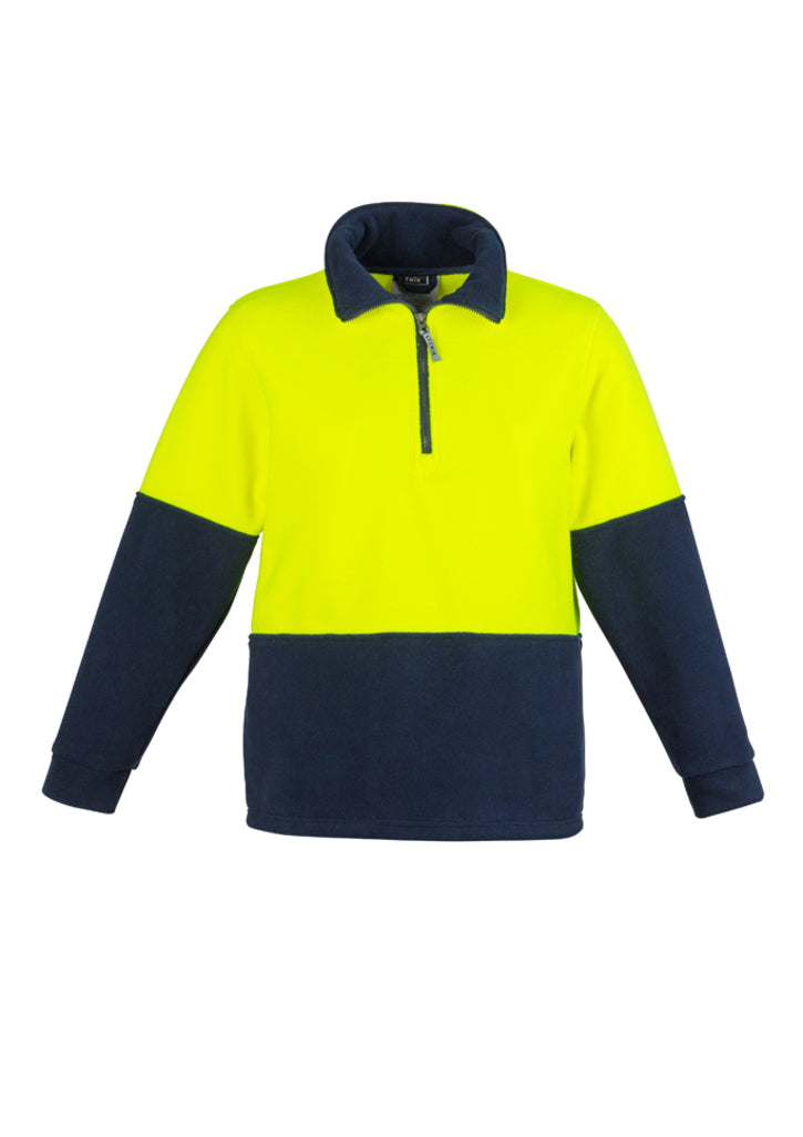 Jumper Polar Fleece Setengah Ritsleting Vis Tinggi