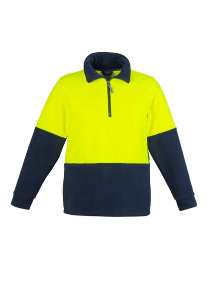 Jumper Polar Fleece Setengah Ritsleting Vis Tinggi