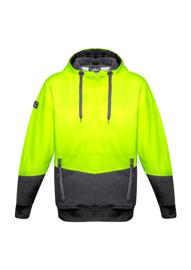 Moletom unissex em jacquard texturizado Hi Vis