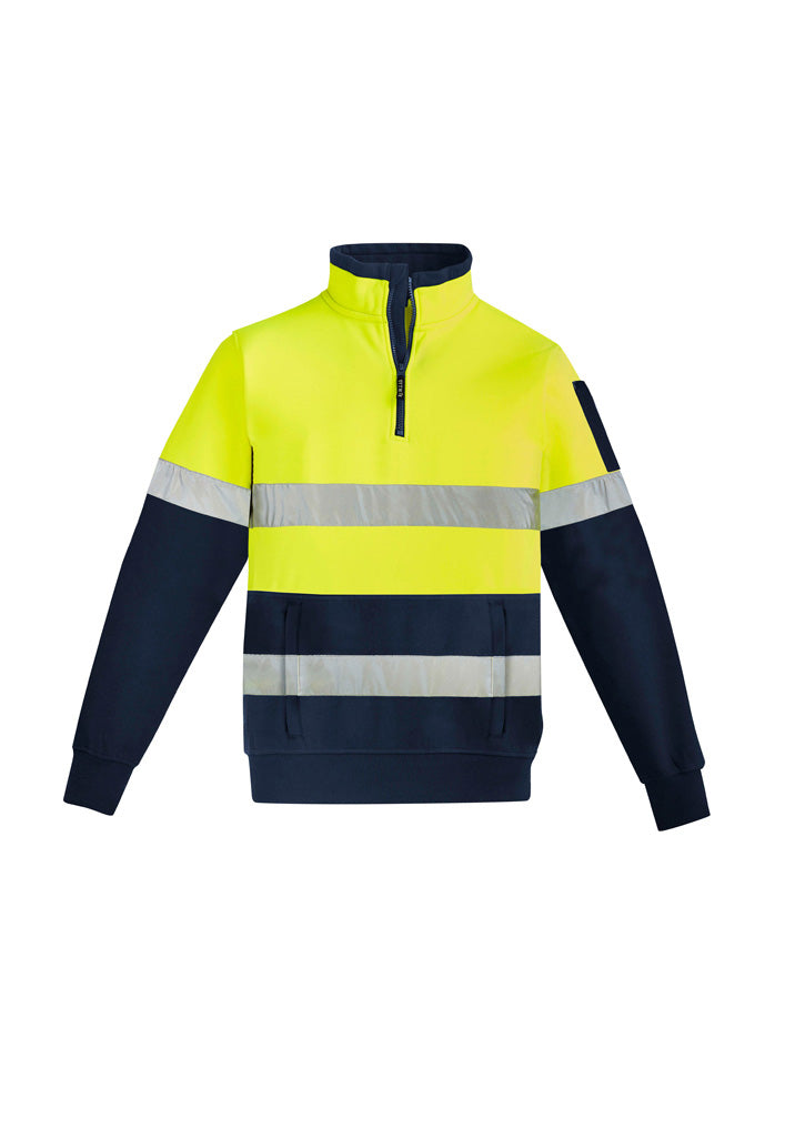Pulôver Unissex Hi Vis 1/4 Zip - Hoop Taped