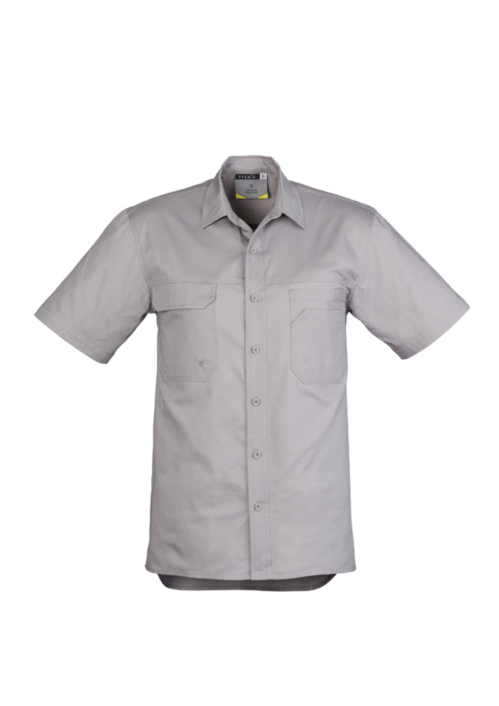 Camisa masculina leve Tradie de manga curta