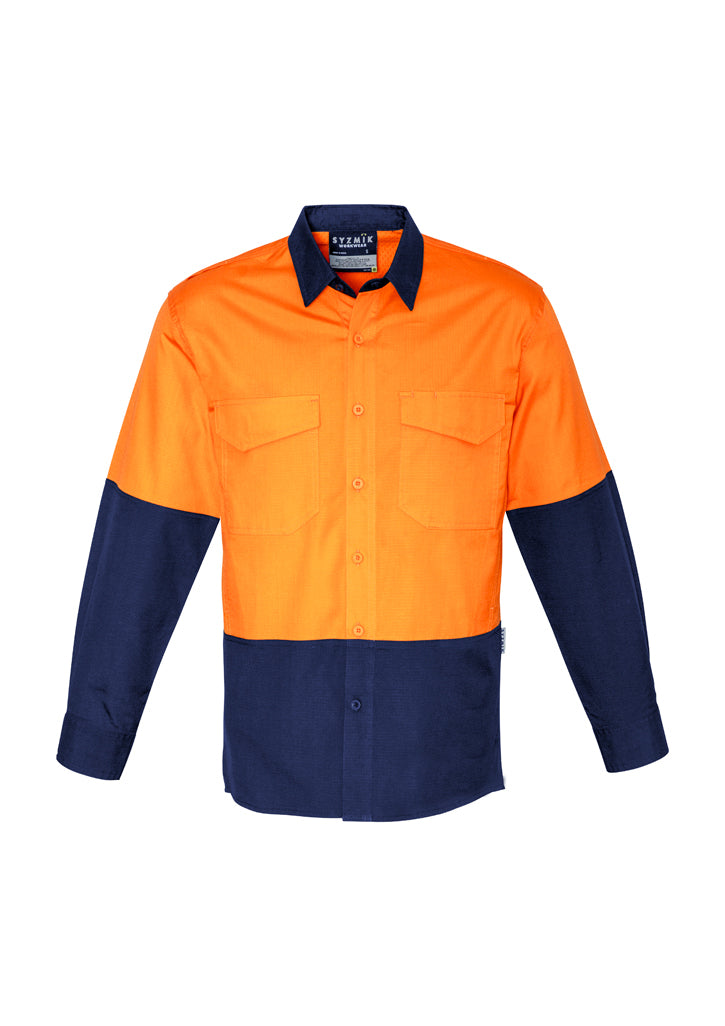 Kemeja Pria Lengan Panjang Hi Vis Tahan Lama dan Tahan Lama