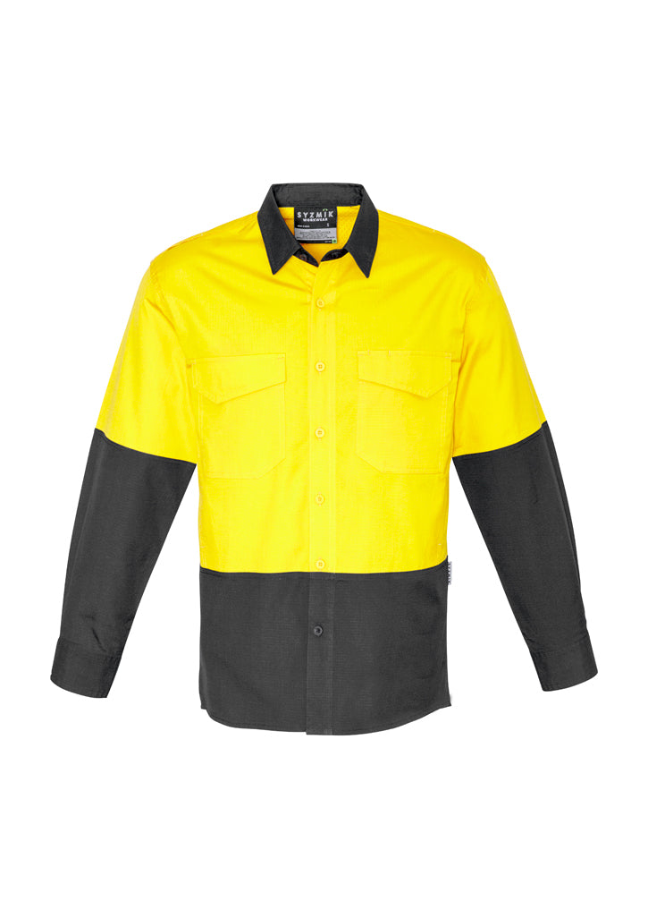 Kemeja Pria Lengan Panjang Hi Vis Tahan Lama dan Tahan Lama