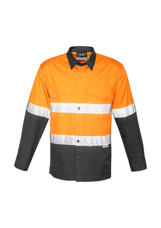 Mens Rugged Cooling HI Vis Taped Long Sleeve Shirt