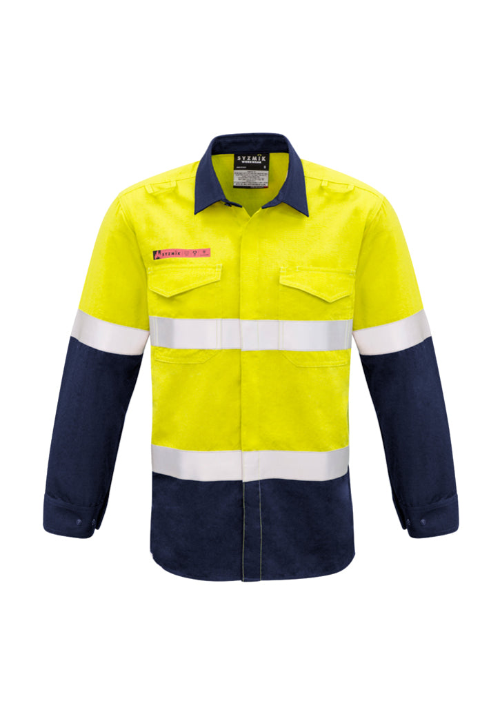 Kemeja Pria Red Flame Hi Vis - Hoop Taped