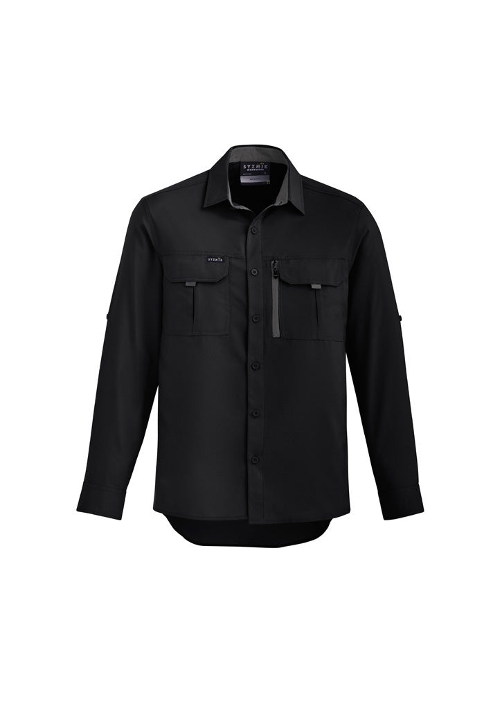 Camisa masculina de manga comprida para exterior