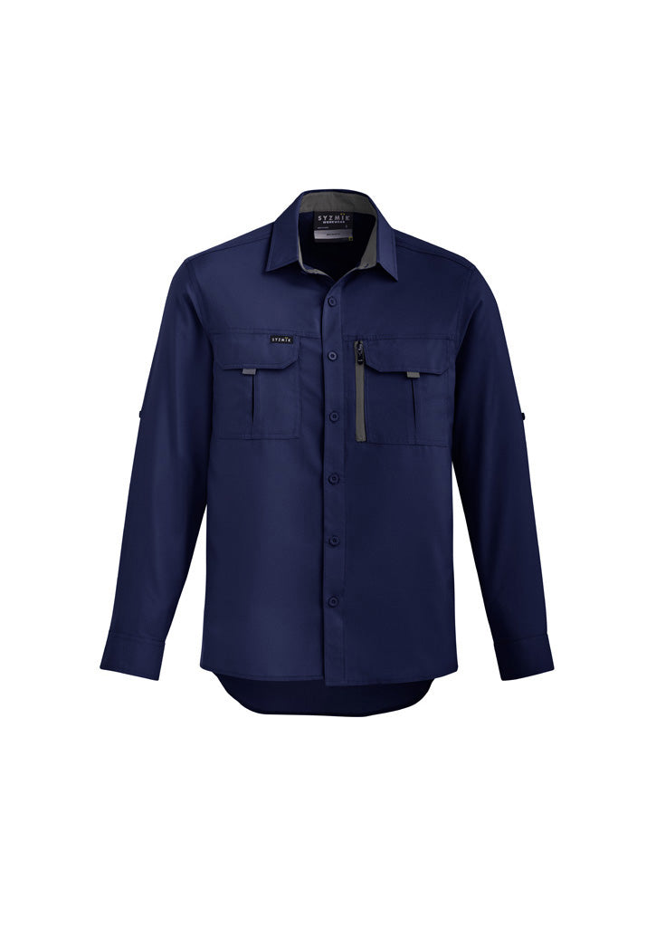 Camisa masculina de manga comprida para exterior
