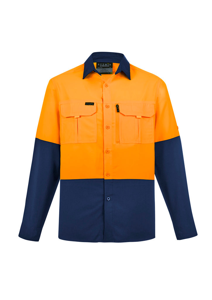 Camisa masculina de manga comprida Hi Vis Outdoor