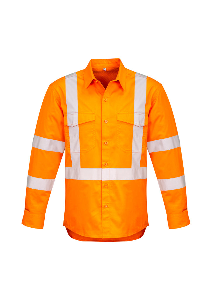 Kemeja Pria Hi Vis X Back Berlengan Panjang Berpita