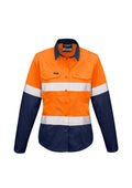 Camisa feminina de manga comprida com resfriamento robusto HI Vis gravado